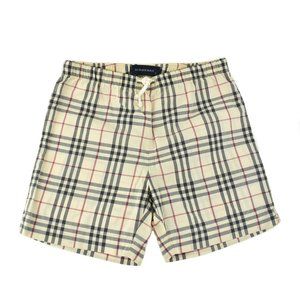 BURBERRY: Beige, "Nova Check" Lightweight Shorts